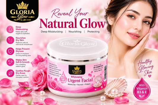 Gloria Glow Whitening Urgent Facial – Deep Moisturizing & Nourishing Facial Care