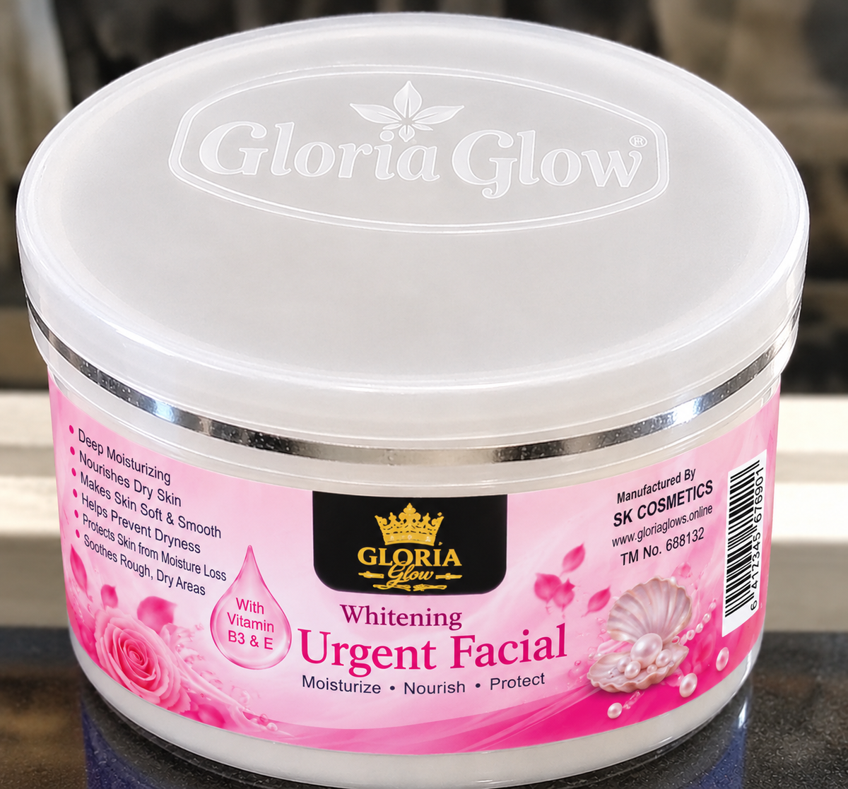 Gloria Glow Whitening Urgent Facial – Deep Moisturizing & Nourishing Facial Care