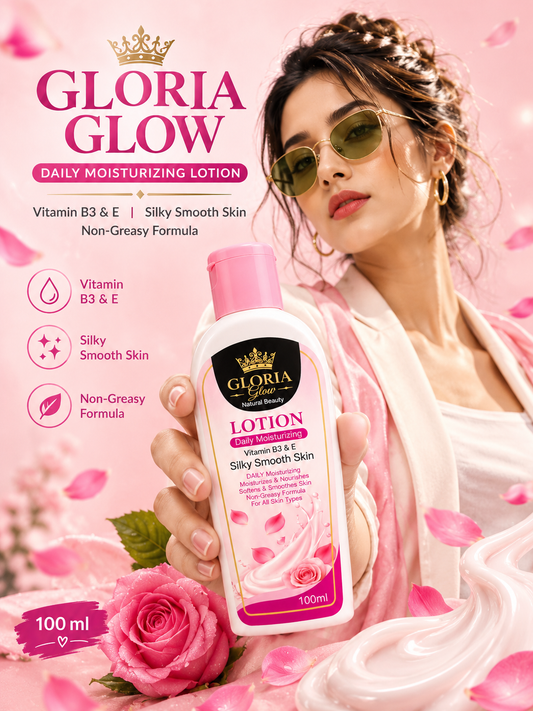 Gloria Glow Daily Moisturizing Lotion 100ml | Vitamin B3 & E