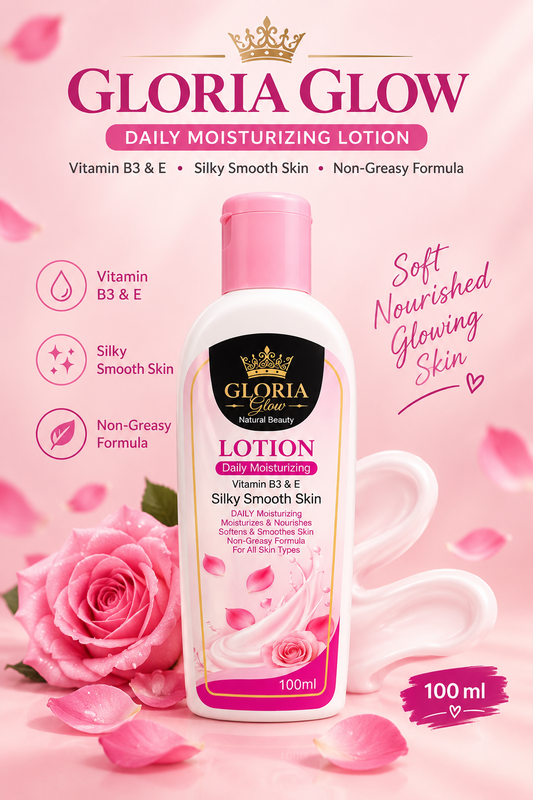Gloria Glow Daily Moisturizing Lotion 100ml | Vitamin B3 & E
